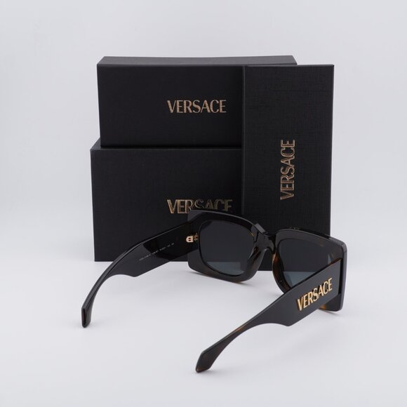 Versace VE4496U 108/87 Square Sunglasses – Havana/Dark Grey main image 3
